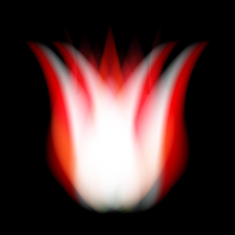 Glowing flames with burning sparks illuminating the night with fiery warmth and wild energy. vector
