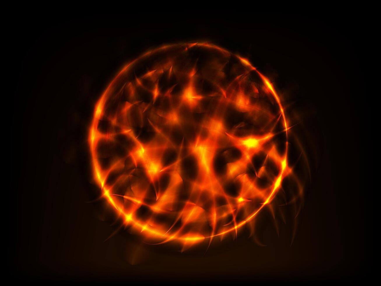 Fiery flames and glowing sparks rise in a mesmerizing blaze of heat and burning intensity vector