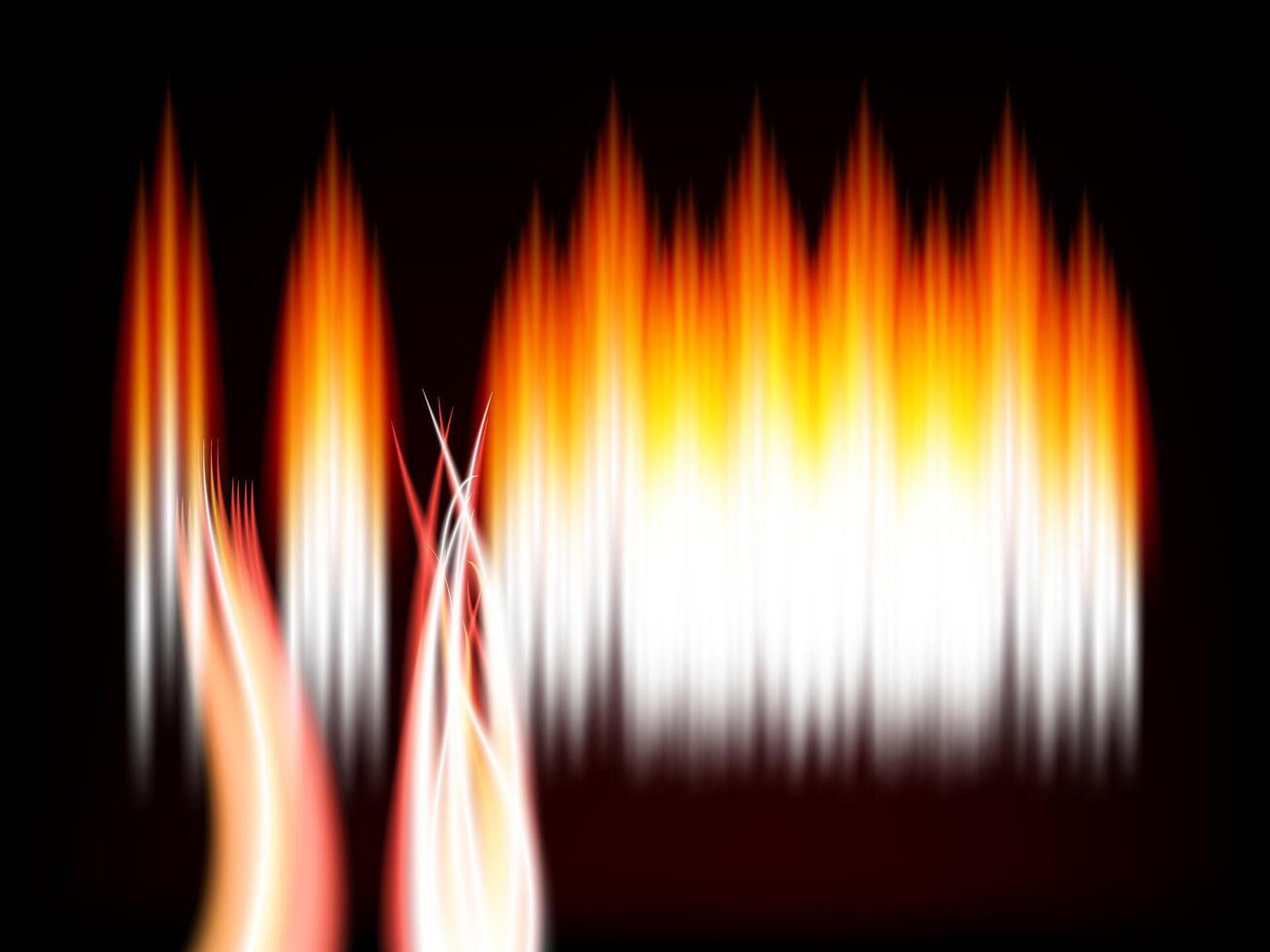 Fiery flames and glowing sparks igniting a burning blaze with intense heat and vibrant energy. vector