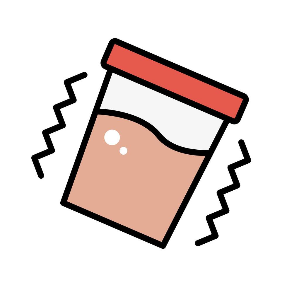 Shaking protein shaker icon. vector