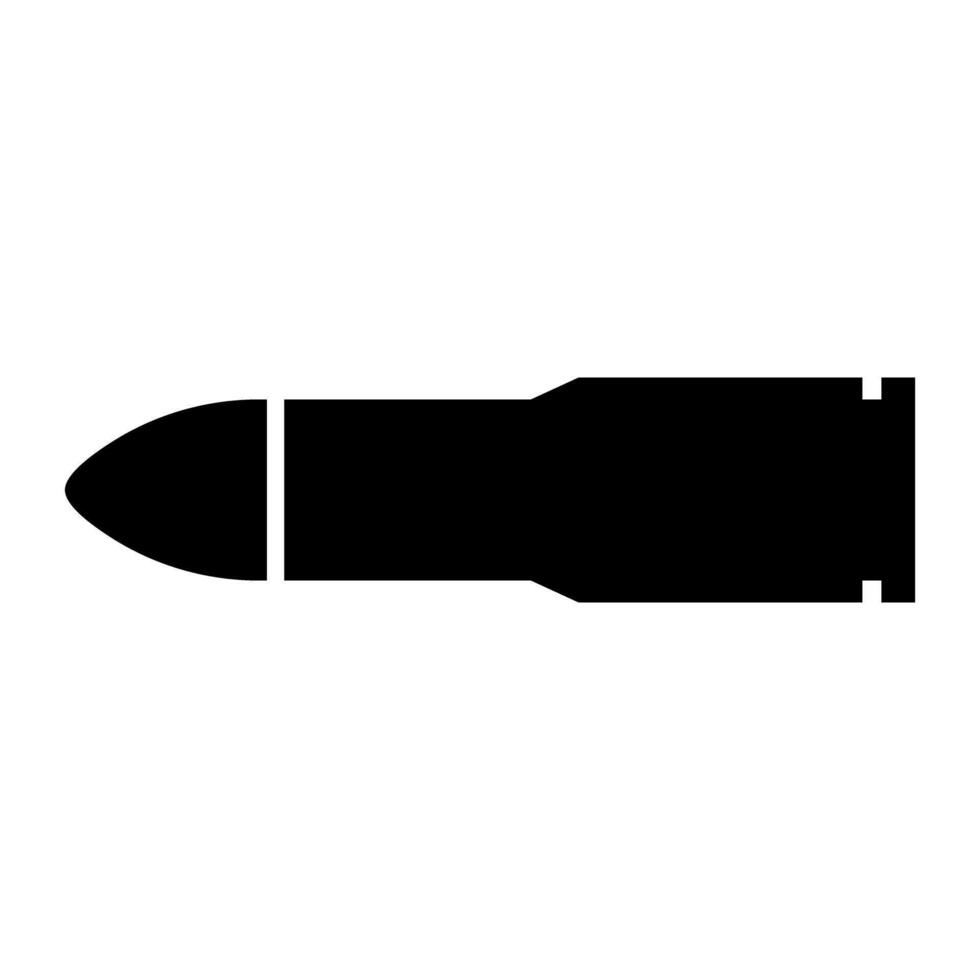 Simple bullet silhouette icon. vector