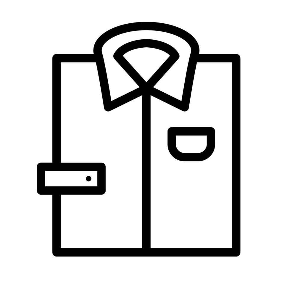 Folded dress shirt icon. vector