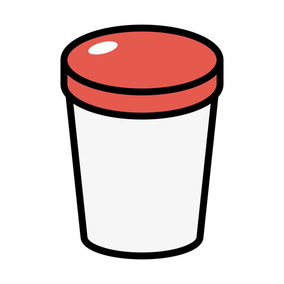 Simple protein shaker icon. vector
