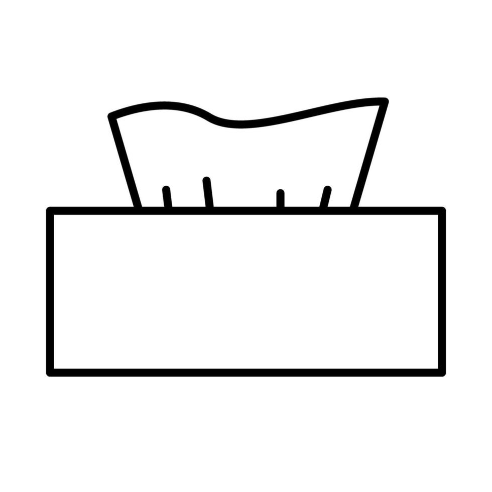 Tissue box sign. Tissue box icon. vector