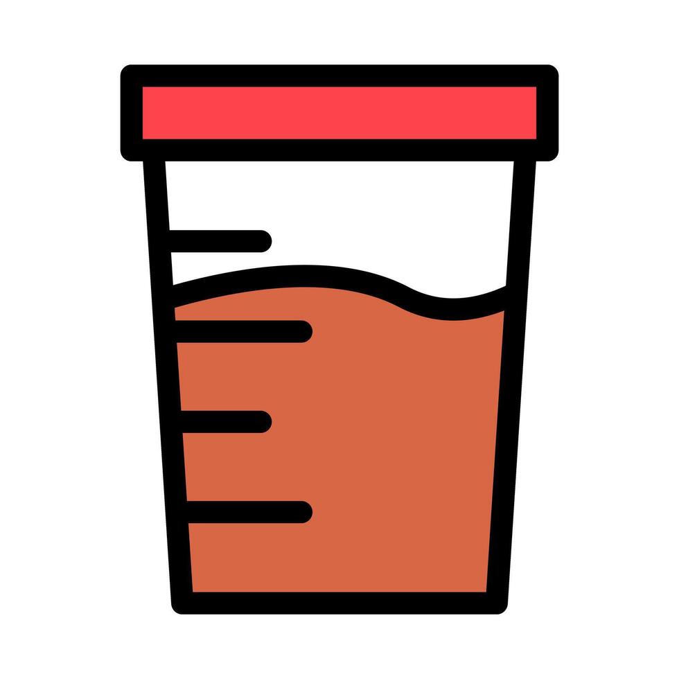 Chocolate Protein Shake Icon. vector
