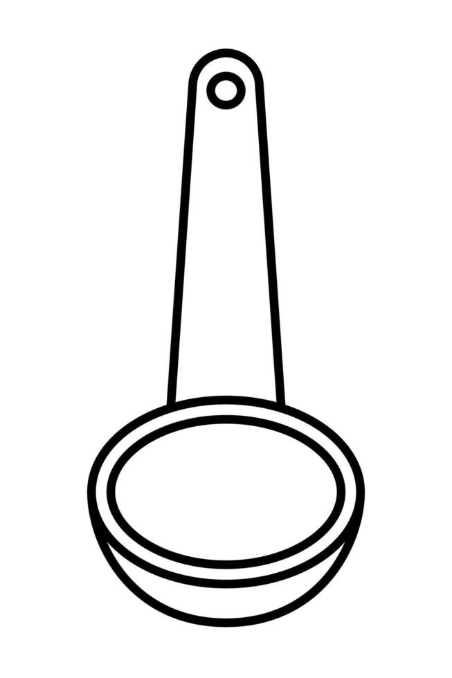 Front of tablespoon icon. vector