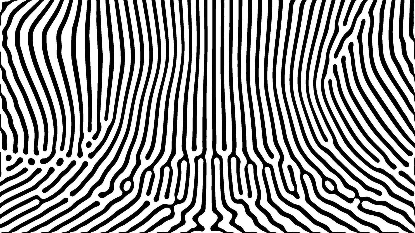 Circular abstract optical art with concentric lines vector