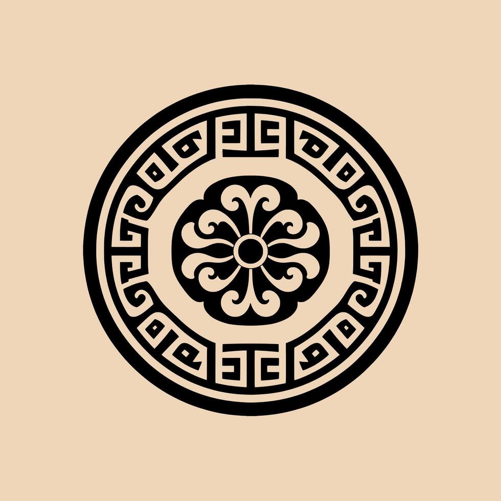 Ancient greek style greek ornament illustration vector