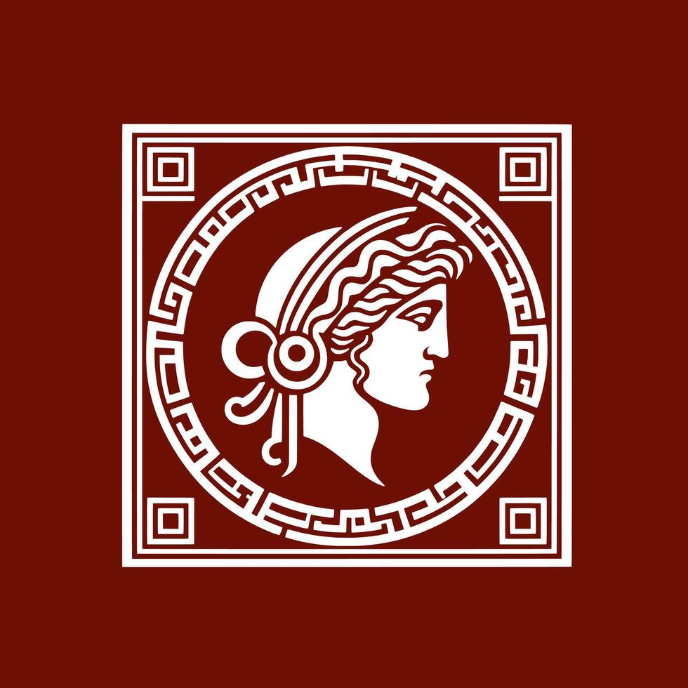 The logo for the greek goddess of love vector