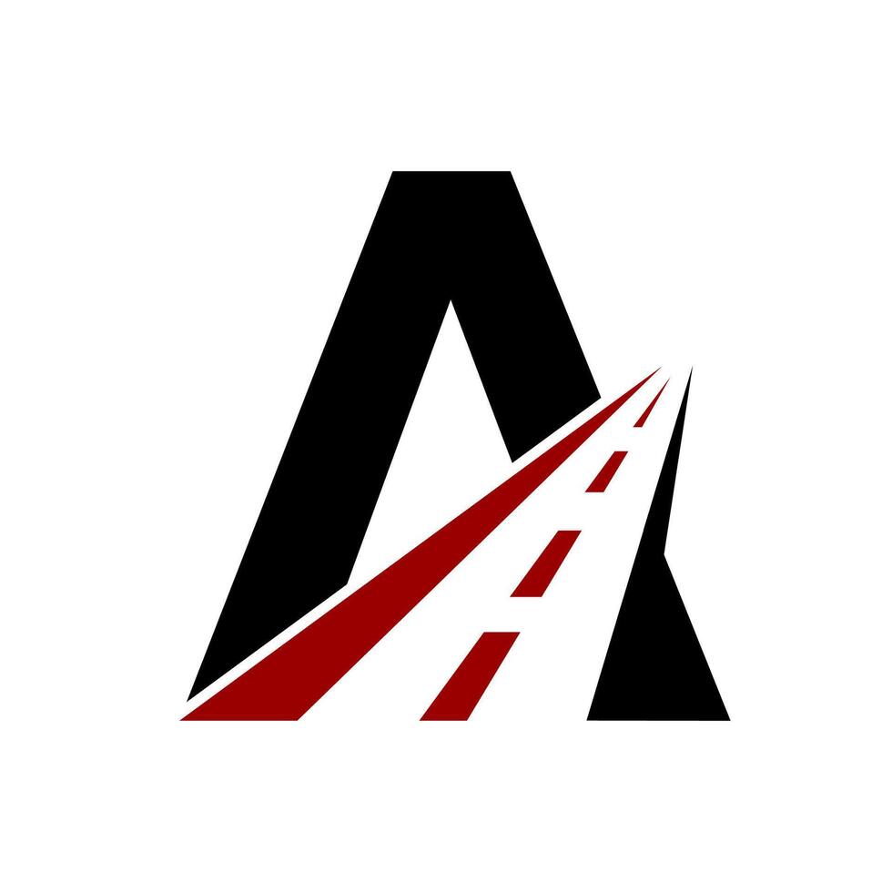 Initial letter A transportation logo design vector