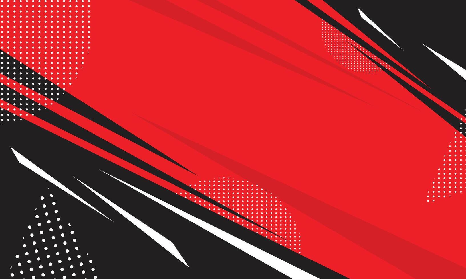 Red and black sharp geometric lines border background vector