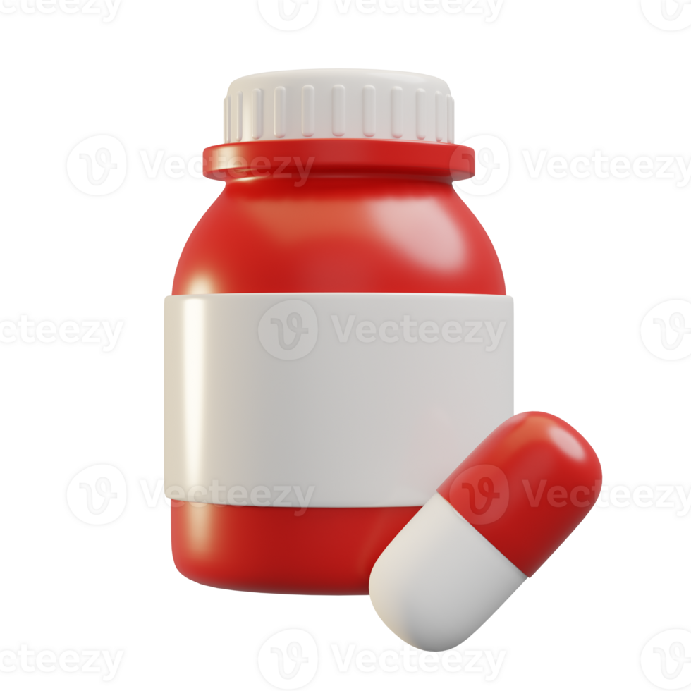 Supplement 3D illustration png