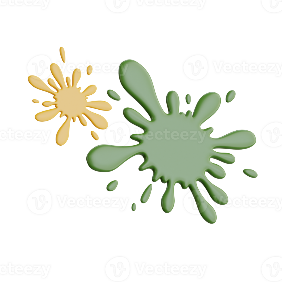 Splash 3D element Illustration png