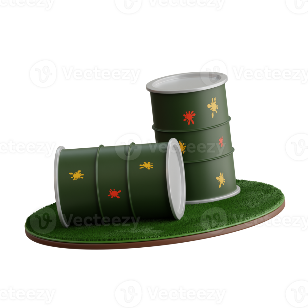 Barrel 3D element Illustration png