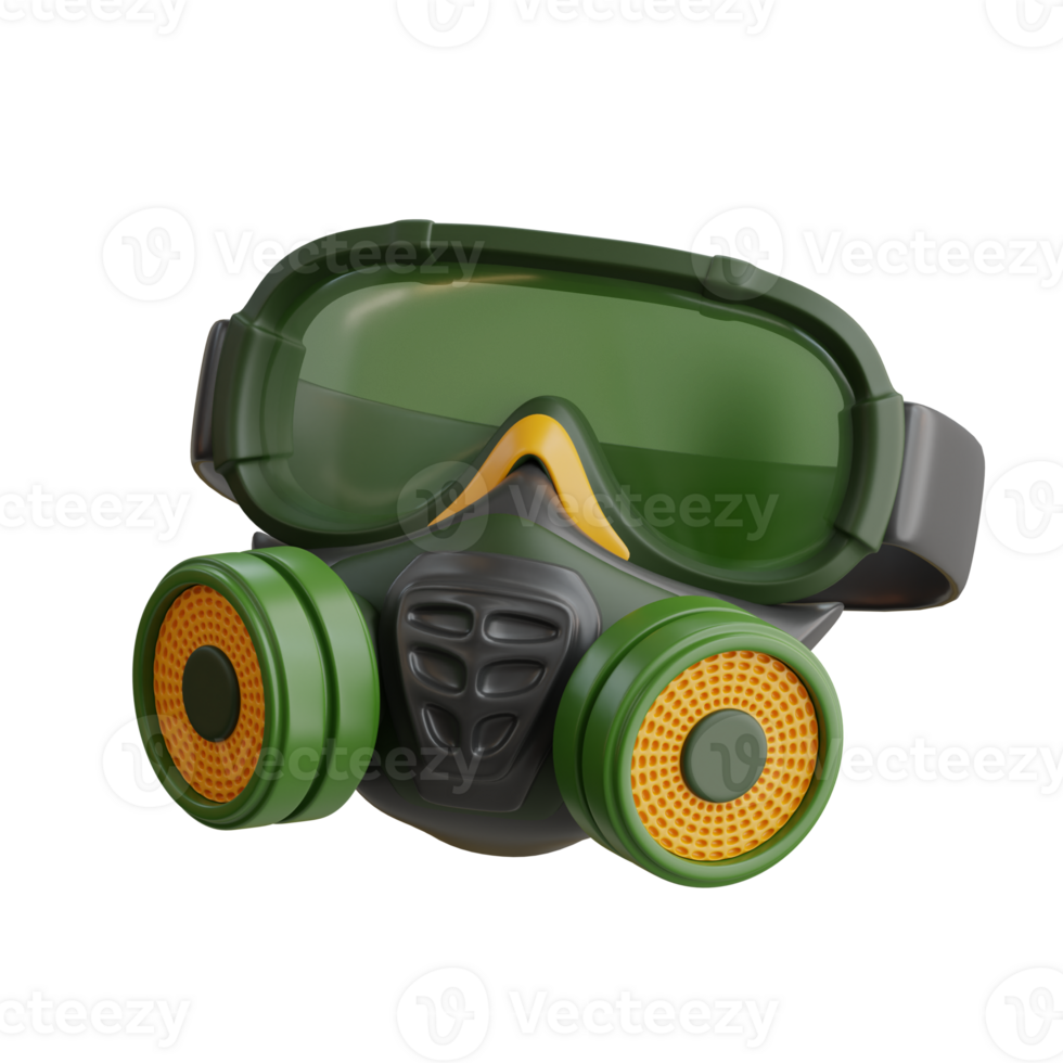 Gas Mask 3D element Illustration png