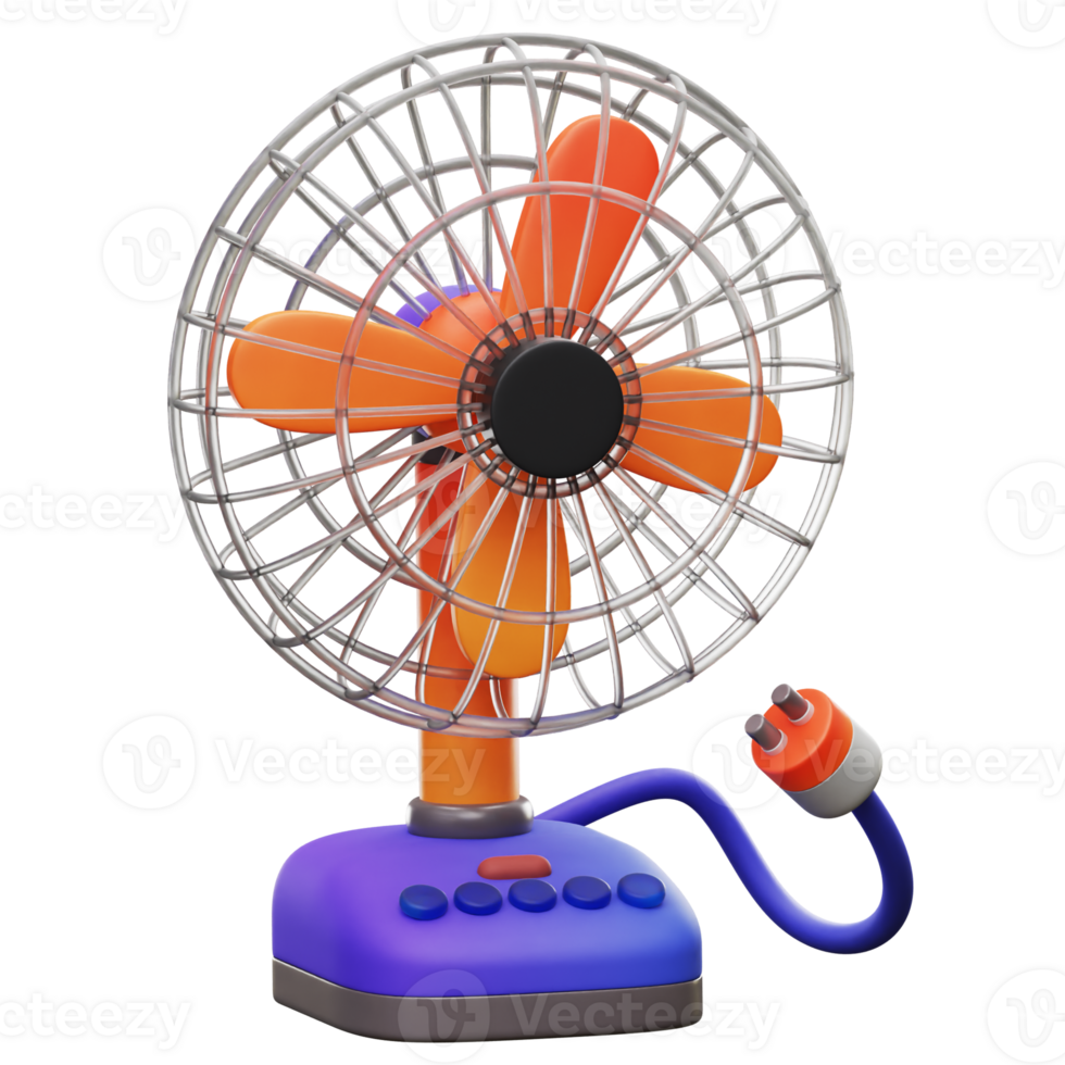Fan Icon 3D object Illustration png