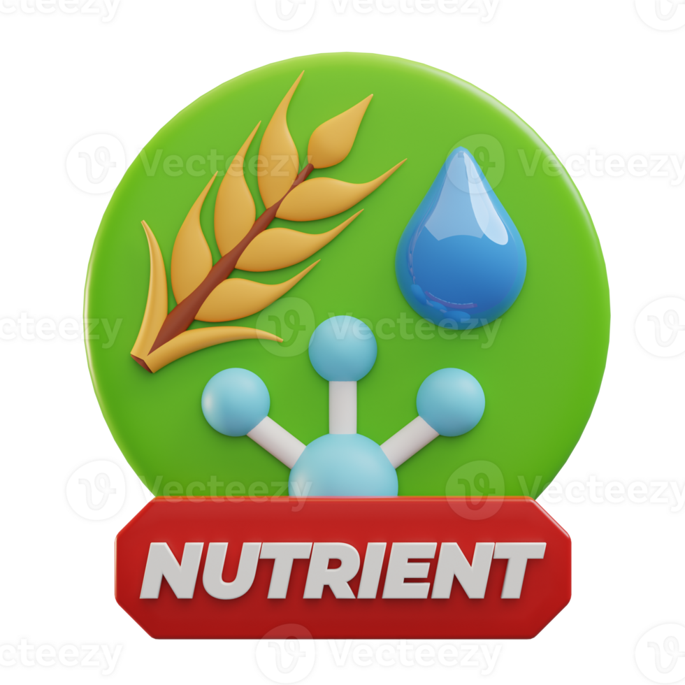 Nutrient 3D illustration png