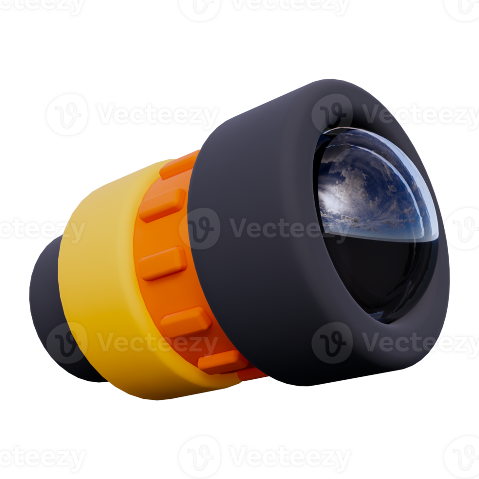 Camera Lens 3D object Illustration png