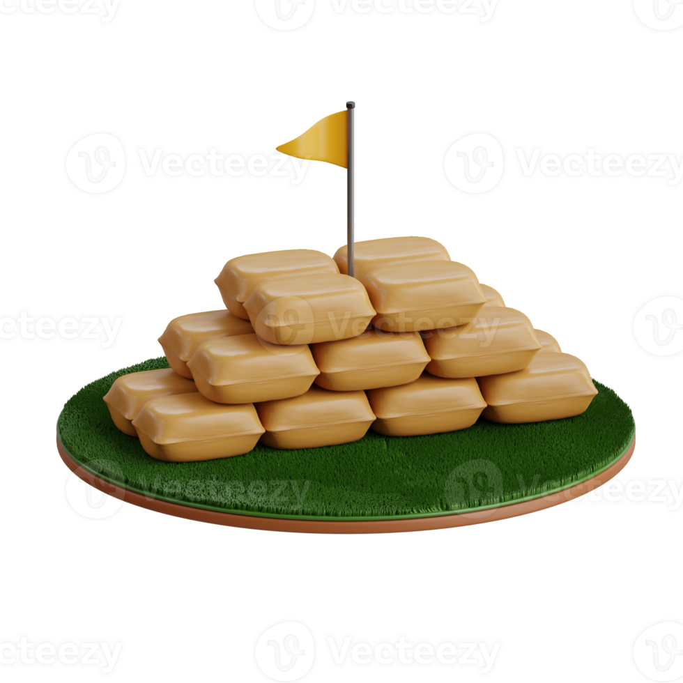 Goal 3D element Illustration png