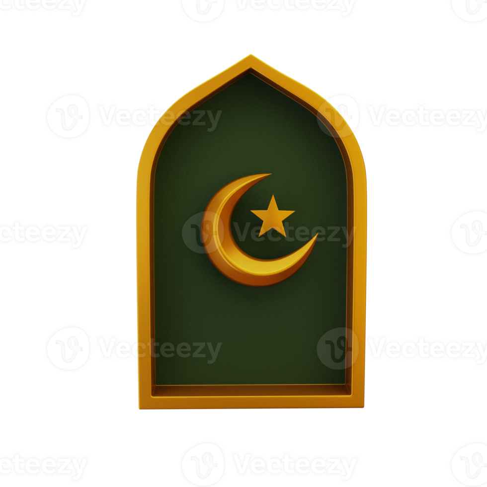 islamic stage dynamic premium 3D Illustration png