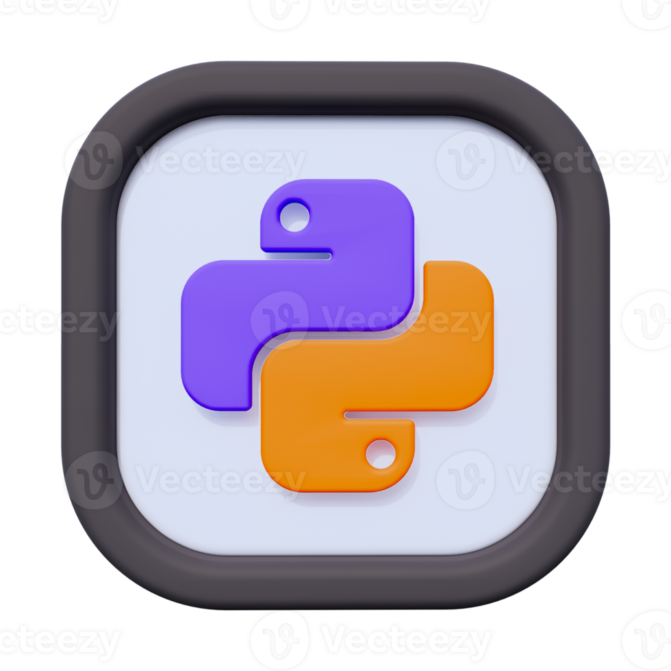 Python 3D object Illustration png