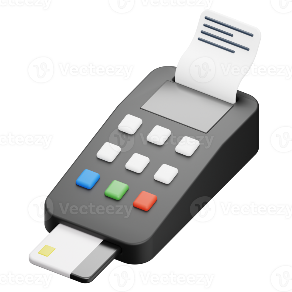 Card Payment 3D object Illustration png