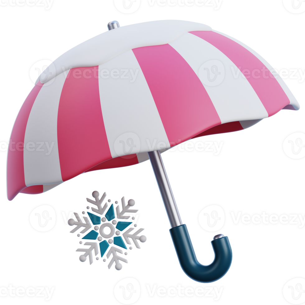 Umbrella 3D object Illustration png