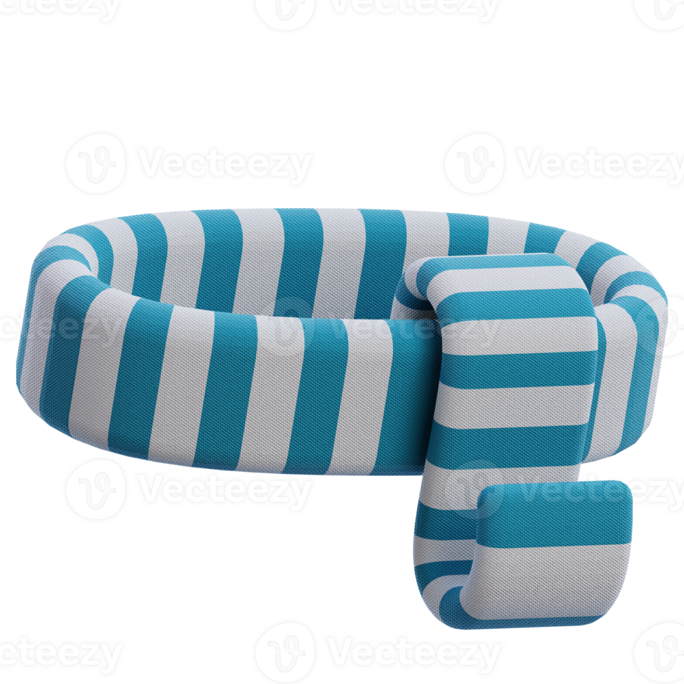 Scarf 3D object Illustration png
