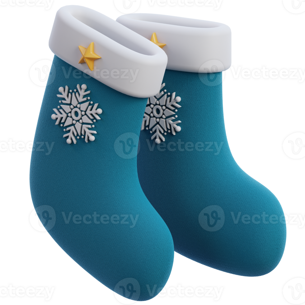 Socks 3D object Illustration png