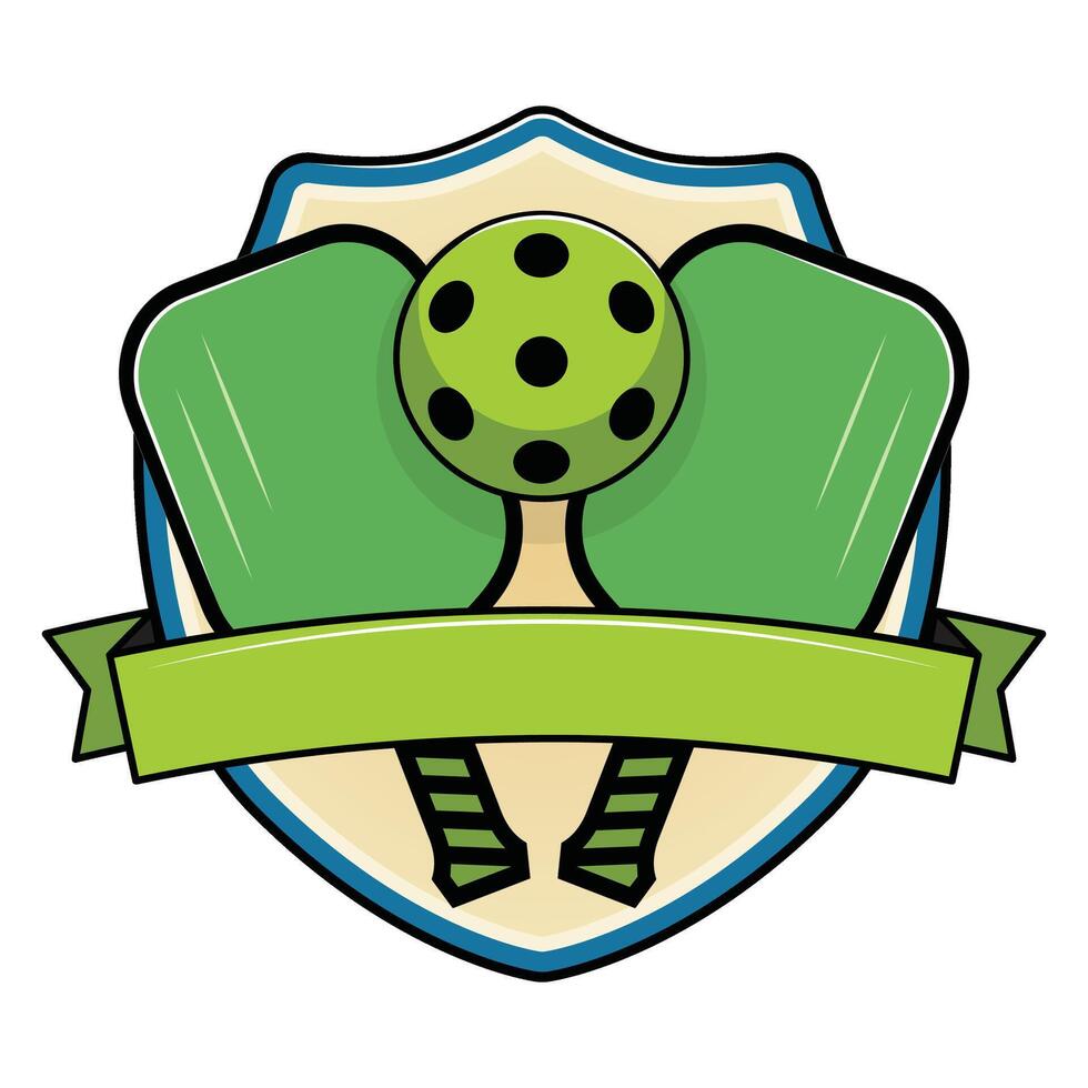 Pickleball Logo Emblem vector