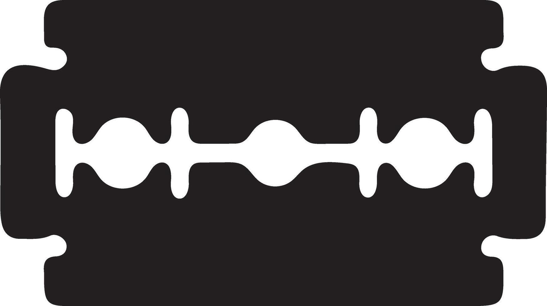 Minimalist Razor Blade Silhouette for Digital Art and Print Creations vector