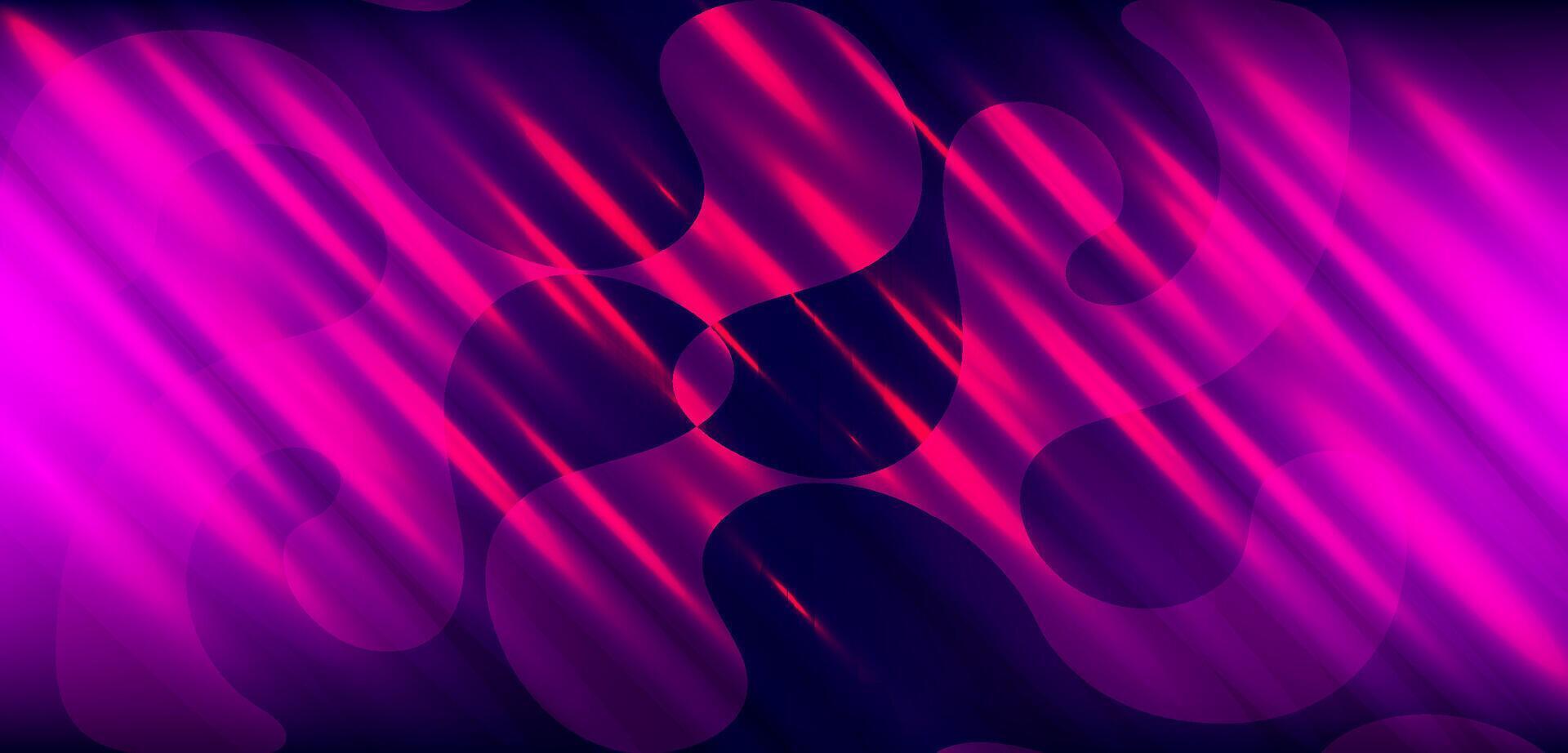 Abstract purple and pink background with light effects vector