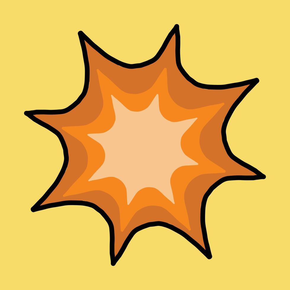 Cartoon Explosion Burst Illustration vector