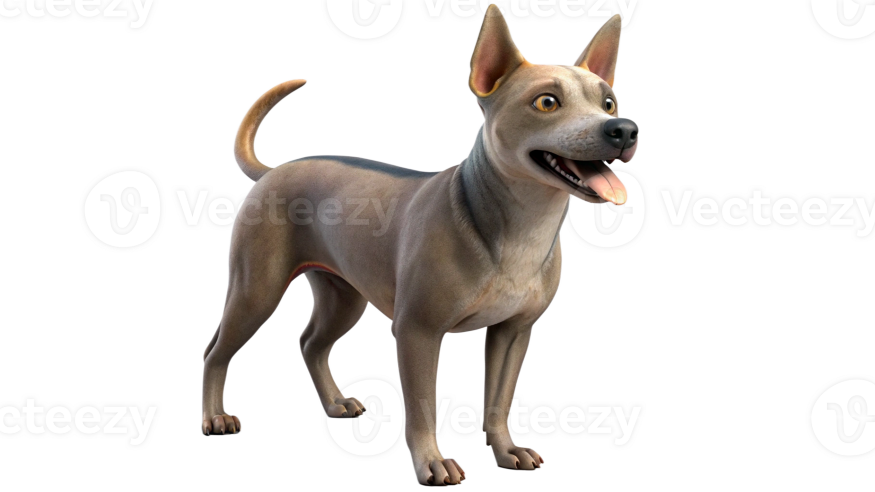 Thai Bangkaew 3D Dog Render Transparent Background png