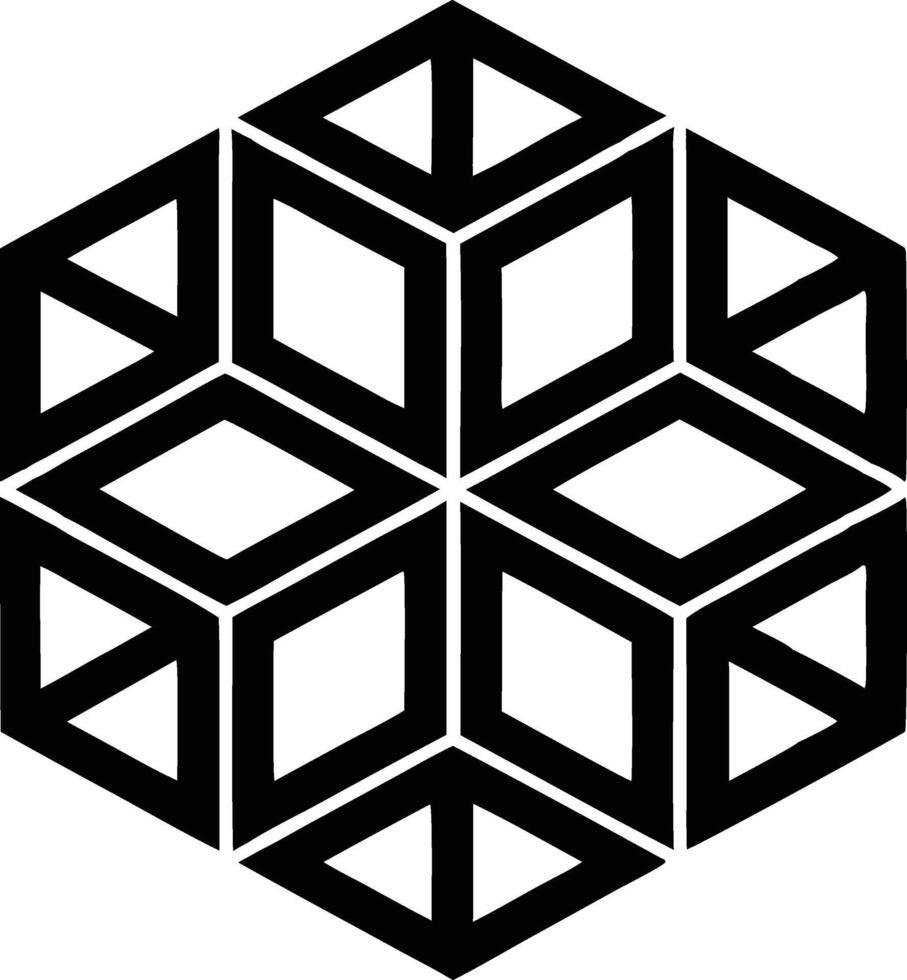 Islamic geometric pattern featuring hexagonal shapes and complex star motifs, Islamic elements background vector