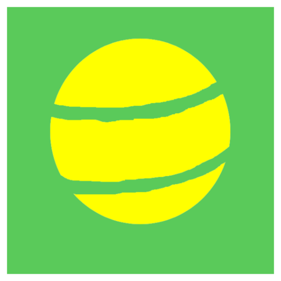Tennis Ball Icon Flat Design png