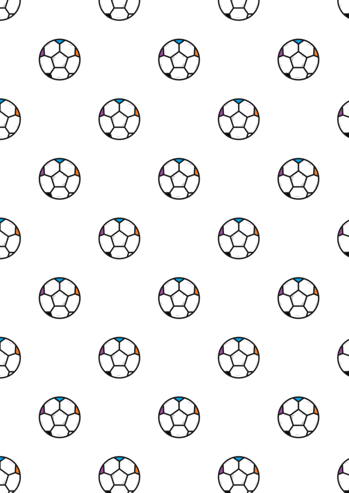 Soccer Ball Seamless Pattern png