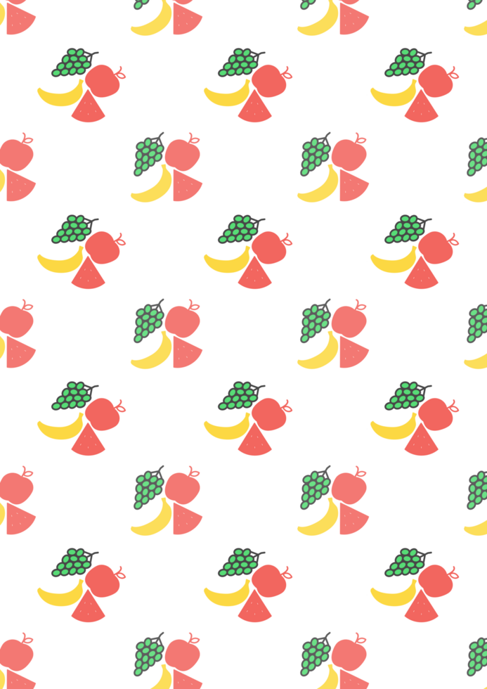 Colorful Fruit Seamless Pattern png