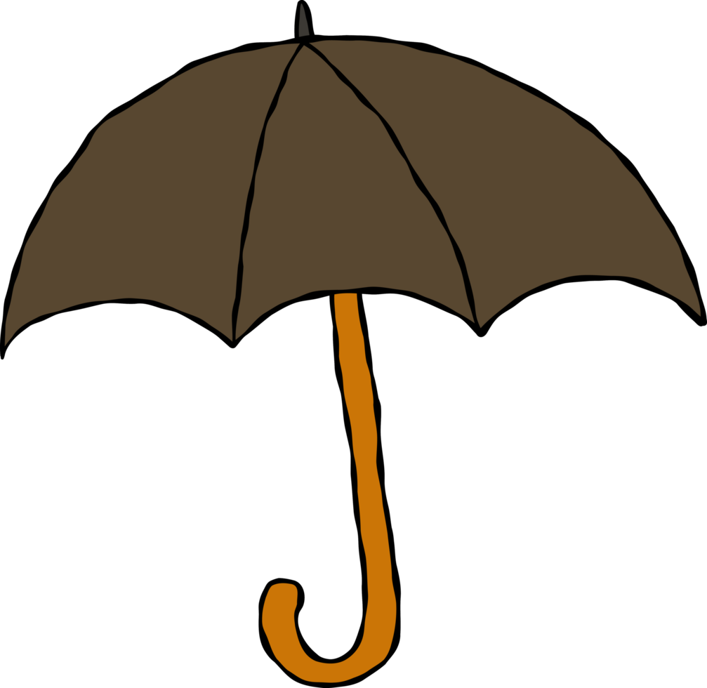hand drawing of umbrella png