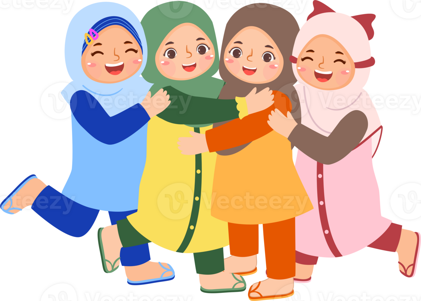 Friendship of Muslim Girl png