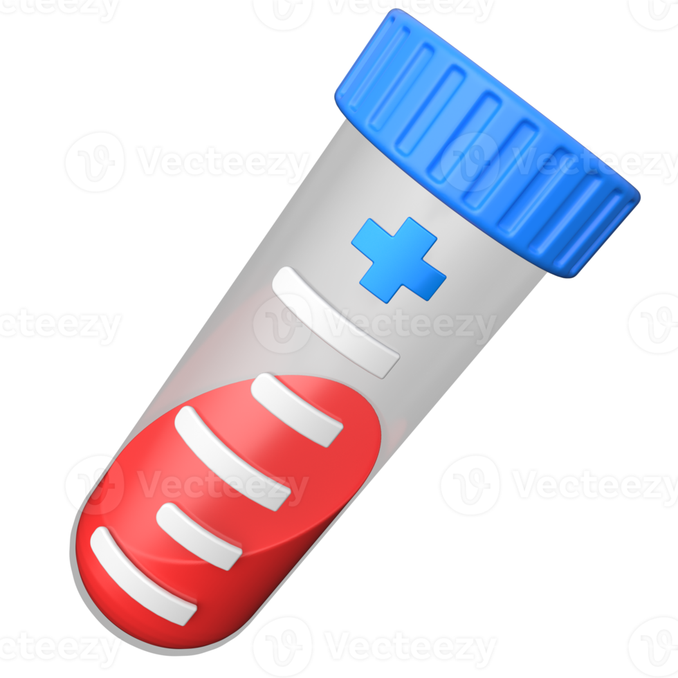 3D Blood Tube Icon png