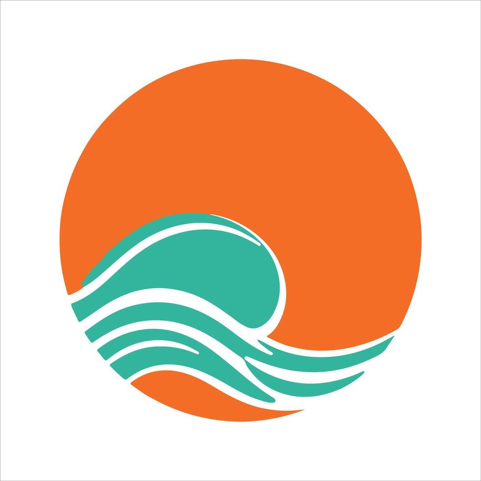The logo for a surf shop vector