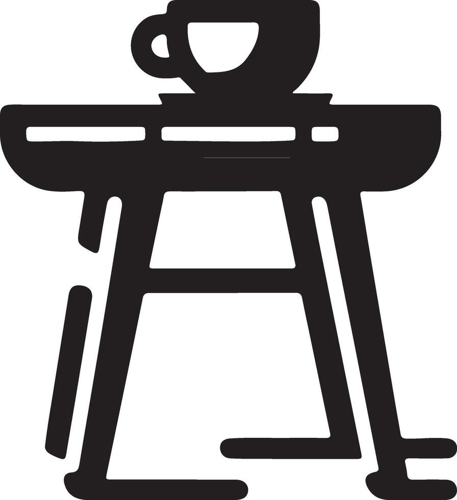 coffee table icon illustration vector