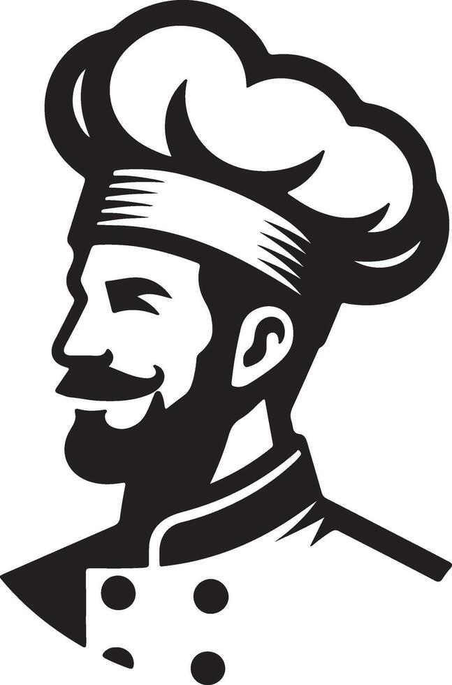 chef head icon illustration vector