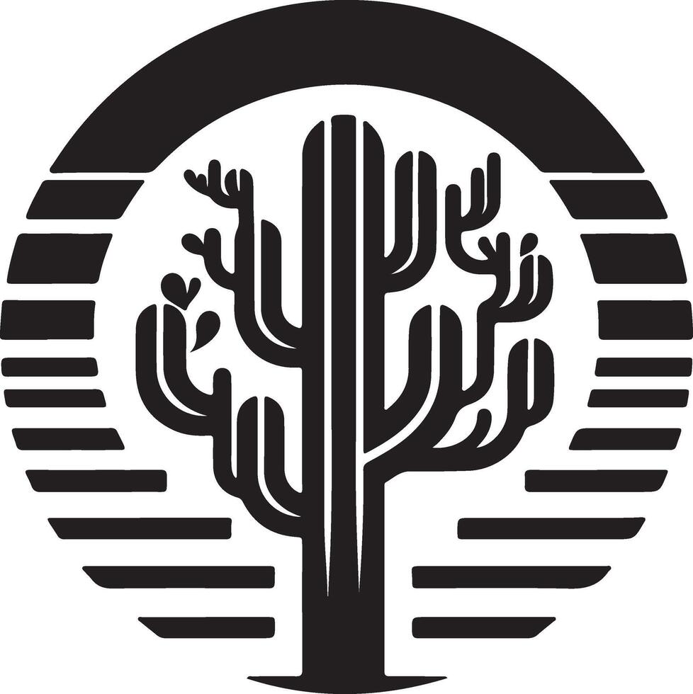 the logo for the cactus tree vector
