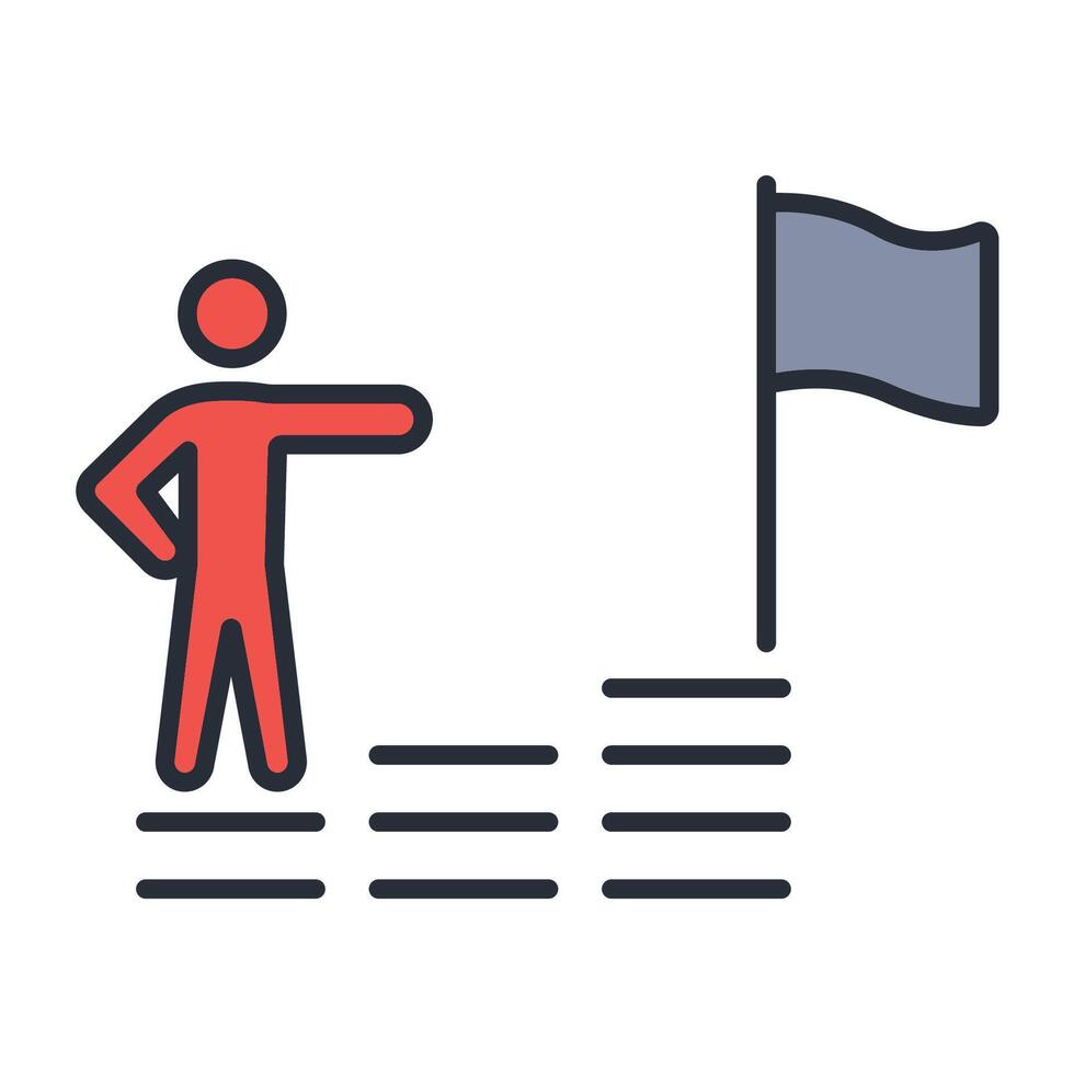 ambition icon colours abstract vector