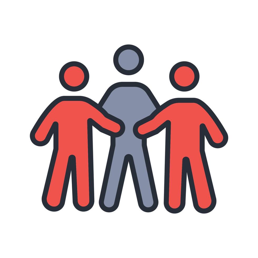 grup colours icon vector
