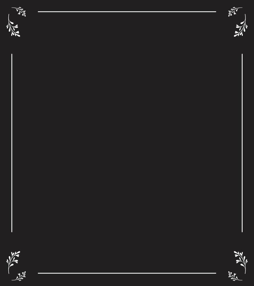 Blessed Memory Invitation Card for Funeral Service Featuring black Background, Elegant Frames, Gentle Leaves, and Ample Space for Name, Dates, Scripture, and Photo vector