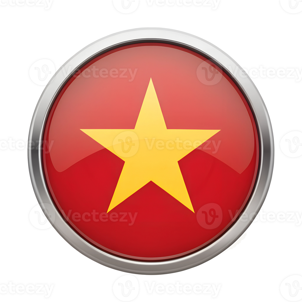 vietnam flag in circle icon png