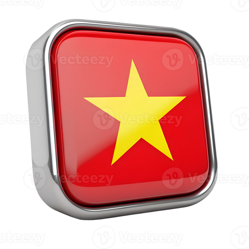 vietnam flag in Rounded Square icon png